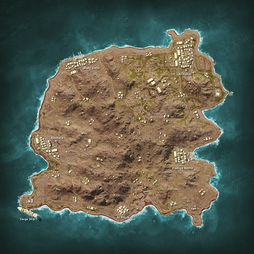 Karakin map with location names